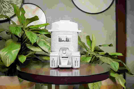 Mini Zamzam Water Dispenser – Haramayn Inspired 2L Water Dispenser with Cups