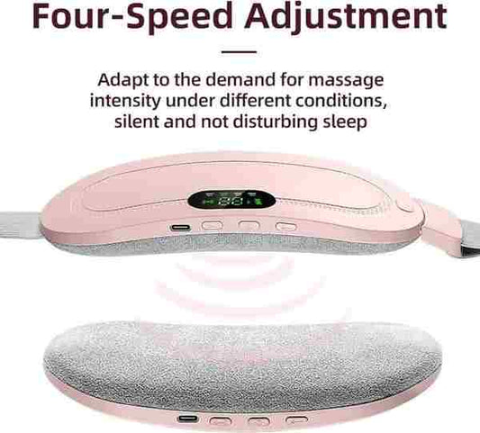 Portable Menstrual Heating Pad Belt – Heat & Vibration Massager for Women