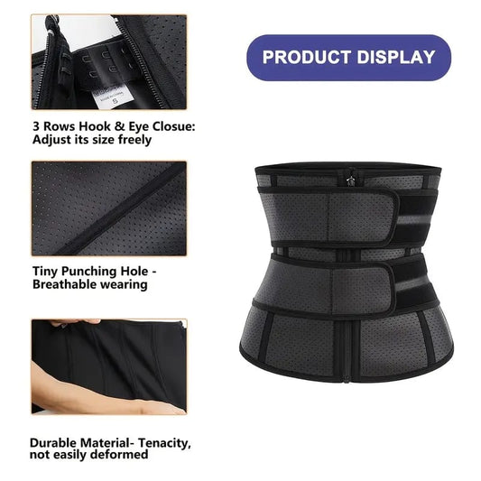 Waist Trainer Slimming Belt – Adjustable Tummy Control & Back Support