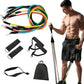 11-Piece Resistance Band Set – Home Workout Elastic Fitness Tubes with Carry Bag