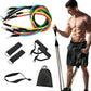 11-Piece Resistance Band Set – Home Workout Elastic Fitness Tubes with Carry Bag