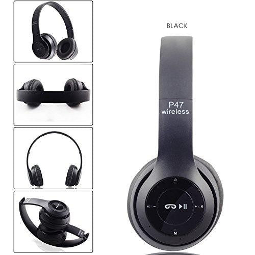 4-in-1 Bluetooth Headphones – Wireless Stereo Headset with FM Radio & MP3 Player