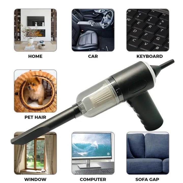 3-in-1 Portable Wireless Vacuum Cleaner – Compact Car & Home Cleaner