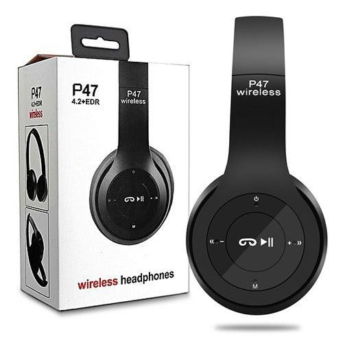 4-in-1 Bluetooth Headphones – Wireless Stereo Headset with FM Radio & MP3 Player