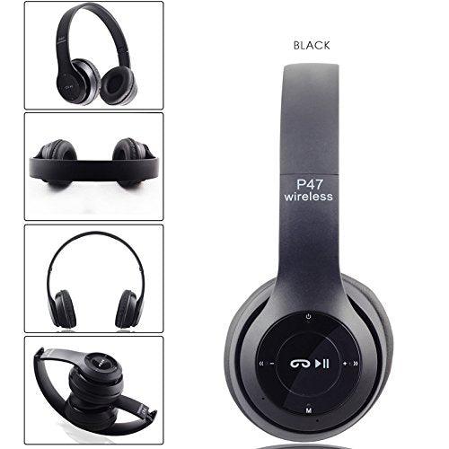 4-in-1 Bluetooth Headphones – Wireless Stereo Headset with FM Radio & MP3 Player