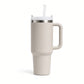 40oz Insulated Tumbler with Handle – Stainless Steel Vacuum Travel Cup