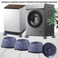 4Pcs Universal Anti-Vibration Feet Pads – Non-Slip Rubber Mats for Washing Machine & Furniture