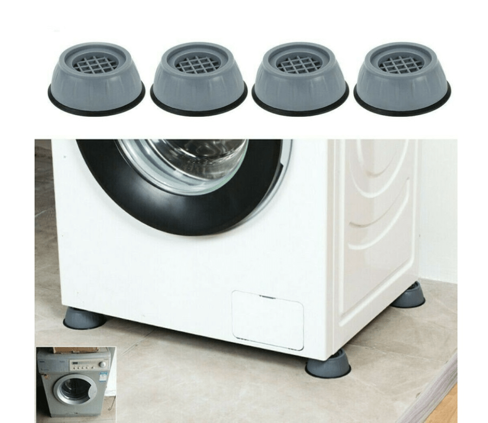 4Pcs Universal Anti-Vibration Feet Pads – Non-Slip Rubber Mats for Washing Machine & Furniture