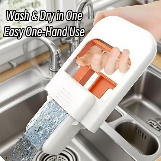 Foldable Mini Mop – Portable Self-Squeezing Wet & Dry Cleaning Tool
