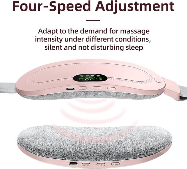 Portable Menstrual Heating Pad Belt – Heat & Vibration Massager for Women
