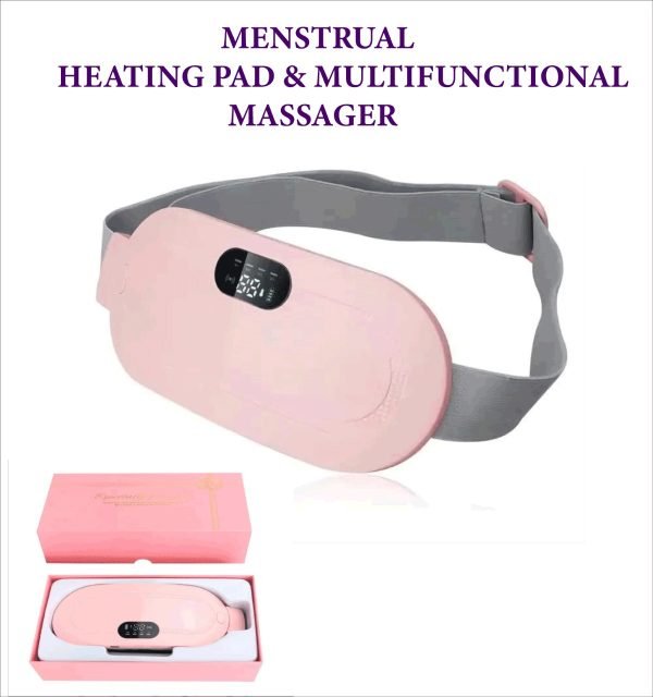 Portable Menstrual Heating Pad Belt – Heat & Vibration Massager for Women