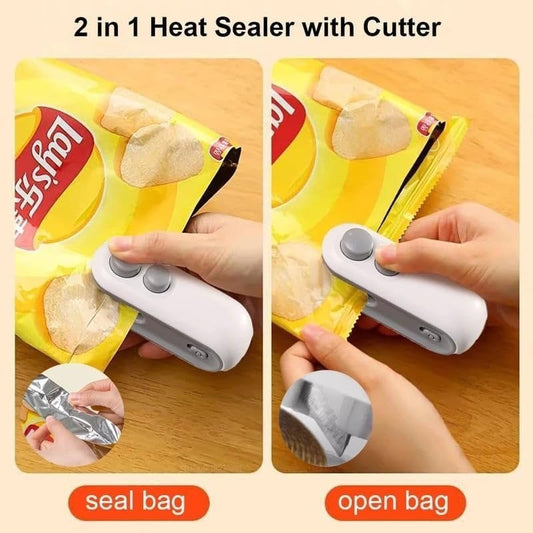 Portable Mini Bag Sealer – Handheld Rechargeable Heat Sealer for Food Storage