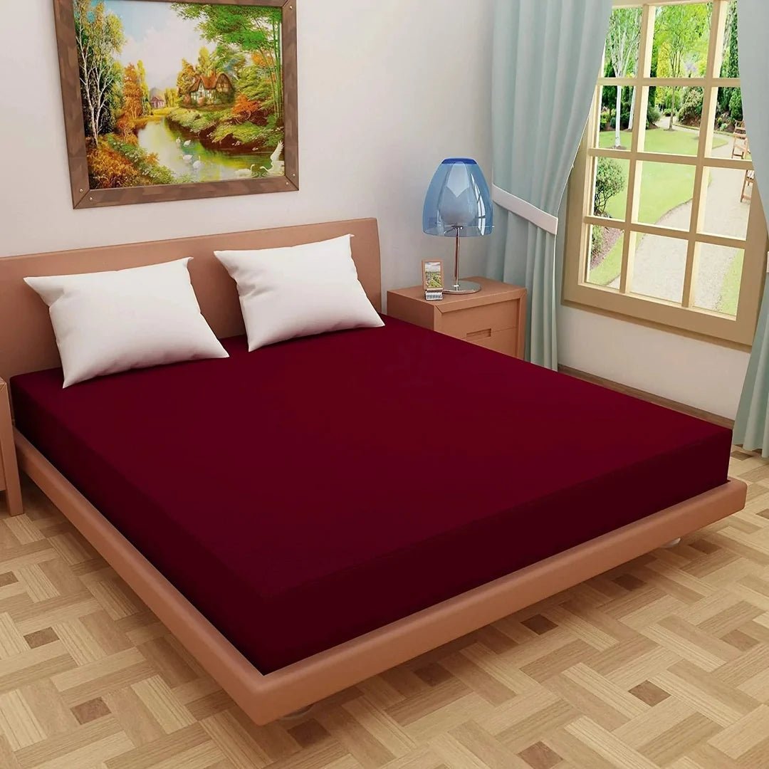 Premium Waterproof Mattress Protector – Soft Terry Fitted Cover for Double & King Size Beds