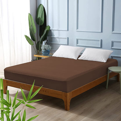 Premium Waterproof Mattress Protector – Soft Terry Fitted Cover for Double & King Size Beds