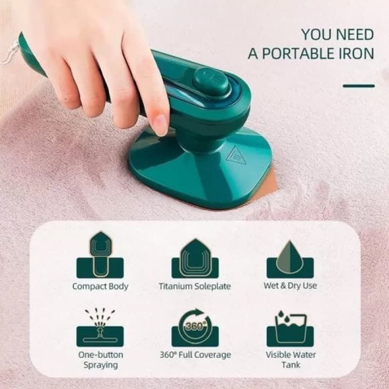 Professional Micro Steam Iron – Portable Handheld Garment Steamer