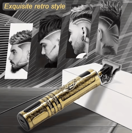Vintage T9 Professional Hair & Beard Trimmer – T-Blade Clipper for Men