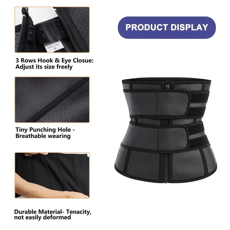 Waist Trainer Slimming Belt – Adjustable Tummy Control & Back Support